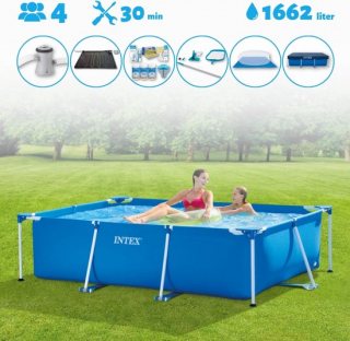 Intex Zwembad - Rechthoekig - 220 x 150 x 60 cm - Blauw