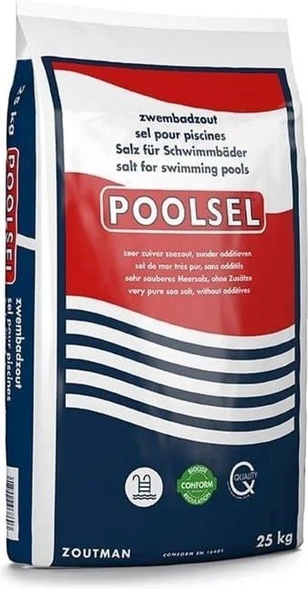 Zwembadzout - voor aanmaak chloor via elektrolyse - 25 kg - geschikt voor Intex