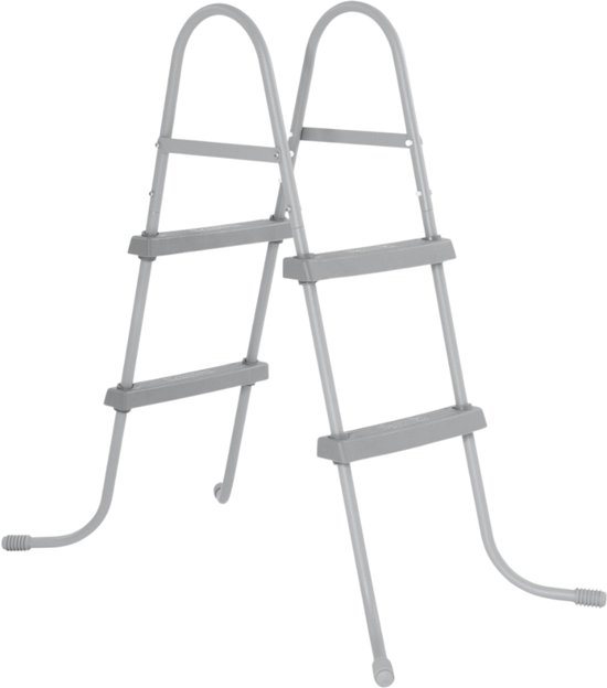 Bestway Flowclear - Zwembadtrap - 84 cm - Zwembadtrap - Zwembadleider - Zwembadinstap - Zwembadaccessoire - Zwembadladder