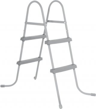 Bestway Flowclear - Zwembadtrap - 84 cm - Zwembadtrap - Zwembadleider - Zwembadinstap - Zwembadaccessoire - Zwembadladder