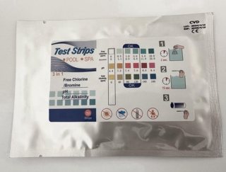 CVD® High Quality Teststrips zwembad 3 in 1 verpakt in een zak - PH en Chloor - 3 in 1 Zwembad / Jacuzzi Test strips - 50 STUKS 3-in-1 -- Zwemwater kwaliteit -- Zwembadonderhoud -- PH Strips Test: 1. Vrije Chloor 2. PH waarde 3. Alkaliteit