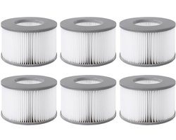 6 filters geschikt voor MSPA opblaasbare spa - Ø106 cm – vervangende filterpatronen