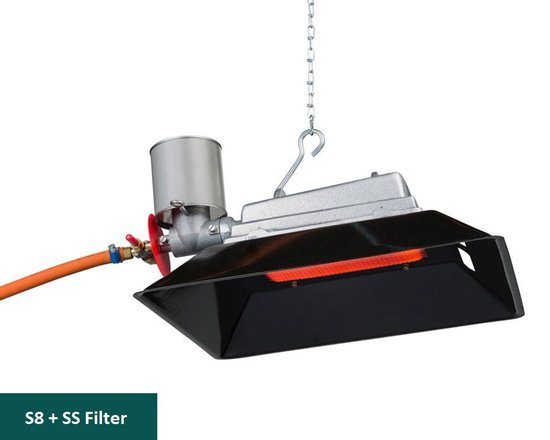 Gasolec S8 Terrasverwarmer - Infraroodstraler - 3500W - Aardgas