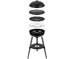 CADAC Carri Chef 40/Grill 2 Braai Gasbarbecue – Lichtgewicht en Draagbaar – Roestvrijstalen Brander met Piëzo-Ontsteking – GreenGrill Coating – Inclusief Uitneembare Vetpan en Deksel als Windscherm