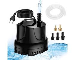 25W 1500L/u Mini dompelbaar,waterpomp, dompelpomp, voor fontein, zwembad, tuinwater, vistank, aquarium