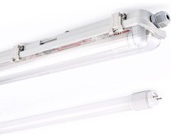 LED Armatuur voor Vochtige Ruimtes 60 cm - IP65 Waterdicht - Neutraal Wit Licht