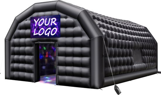 VEVOR Opblaasbare Feesttent Nachtclub 9x6x4 M Kubustent met 1100w Blower