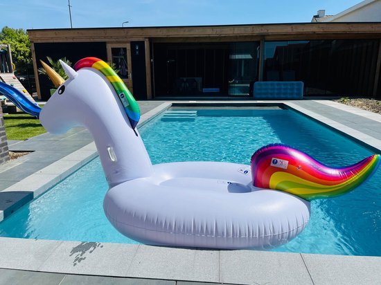 Opblaasbare Zwemband - Unicorn XL - 275 x 115 x 127 cm - 80 kg - Zwemring - Opblaasband - Opblaasbaar Zwembandspeelgoed