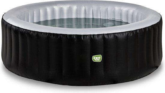EXIT Silver Classic Opblaasbare Spa - 4 Persoons - Jacuzzi voor Buiten - Hottub met Jets - Zwart