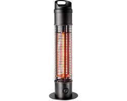 Blooboost Terrasverwarmer Elektrisch - Heater - Carbon - Staand - Waterbestendig - 1200W - Zwart
