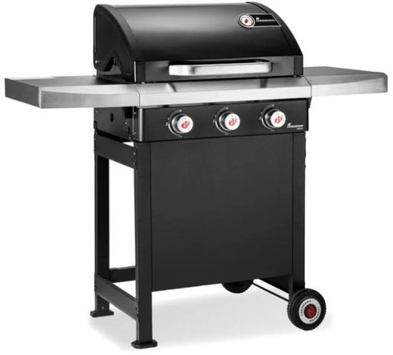 GasBBQ Landmann Trexon PTS 3.1 Zwart - 4 branders - Inclusief gasslang - Gas bbq barbecue
