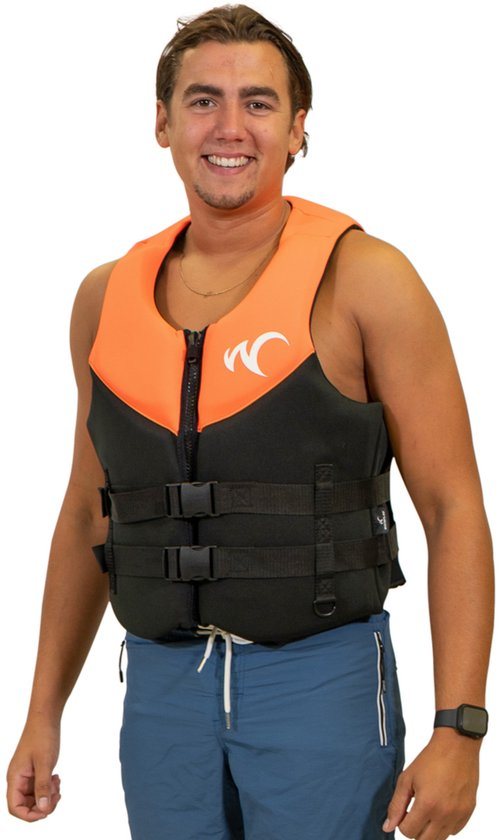 Watrflag Calais Zwemvest 50N Oranje/Zwart - Unisex - Allround Watersport XXS-XS