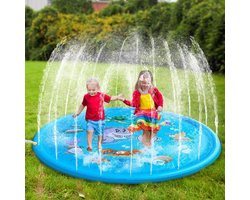 Watermat fontein - Water speel Mat -  Pool spray Mat - fontein - Water mat - speelmat - waterspeelmat - Watermat met Sproeiers - Spelen met Water - Waterspel - Kinderzwembad