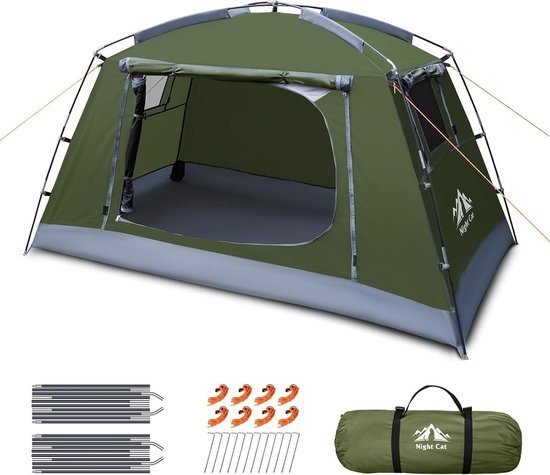 OLOEY Night Cat 1-persoons kampeertent-Lichtgewicht en waterdichte koepeltent voor 3 seizoenen-ideaal voor backpacken, hiken en festivals