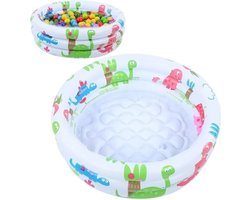 Zwembad - Kinderzwembad - Opblaasbaar Zwembad - Baby Zwembad - Baby Bad - Peuter Bad - 90cm - Wit