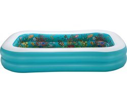 Opblaasbaar Kinderzwembad Bestway 3D Multicolour 262 x 175 x 51 cm 2 personen