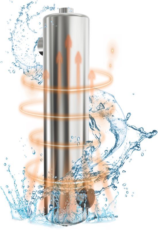 ACXIN RVS Zwembad Warmtewisselaar 60KW 200000 BTU/h - Energiezuinige Zwembadverwarming Zonder Stroom - Tegenstroom Warmtewisselaar Voor Zwembad Spa Jacuzzi - 12 x 57 cm