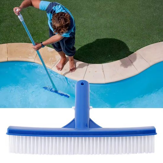 Blauw Zwembad Borstel - Zonder Handvat - Handvat Schoon Borstel - Zwembadrobot - Zwembad Stofzuiger - 10 inch