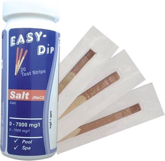 Easy Dip Zouttest strips - 20 stuks voor zwembad en spa - Nauwkeurige testkit