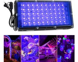 50W LED UV Zwart Licht - Ultraviolet Schijnwerper voor Feesten en Decoraties - IP65 Waterdicht