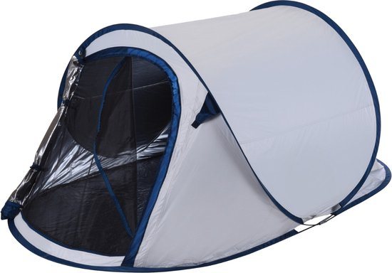 HIXA Pop-Up Tent - 1 Persoons - Dark en Cold - Grijs - Festival - 220x120x95 - Kamperen