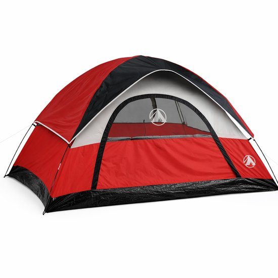 Eurocatch Campingtent 240x210x130 cm - Pop-up Koepeltent, Waterdicht & UV-bestendig, Voor 4 Personen
