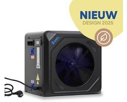 LIVIN' Zwembad Warmtepomp 3KW - Zwembad verwarming - Pool Heater - Warmtepomp Zwembad - Zwembad Heater - Vermogen van 3KW - Licht Gewicht - Plug & Play - Makkelijk te installeren - Inclusief Koppelstukken - Geschikt voor Bestway en Intex - Zwart