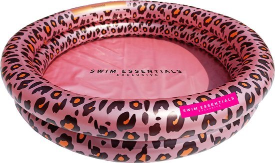Swim Essentials | Rosé/Goud Panterprint Baby Zwembad Ø 60 cm