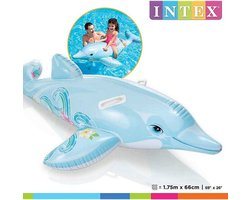 Intex 58535NP Ride-on Dolfijn 175x66 Cm Zomer | Waterpret | Opblaas Dieren - Vakantie - Zwembad Speelgoed - Dolphin - Opblaasdier