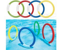 Duikringen set - Ringen voor het zwembad - Duikspeeltjes - 4 stuks
