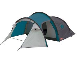 Coleman Cortes 3 tunneltent - tent 3 persoons - waterdichte tent - snel op te zetten - Blauw/Wit