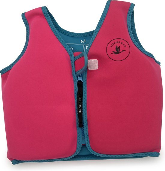 Liefjes & Co Baby -Zwemvest - Drijfvest kind - Roze - Maat L - Zwemvest 4/5/6 Jaar Drijfpak - Drijfhulpmiddel - UPF50+ Zonbescherming