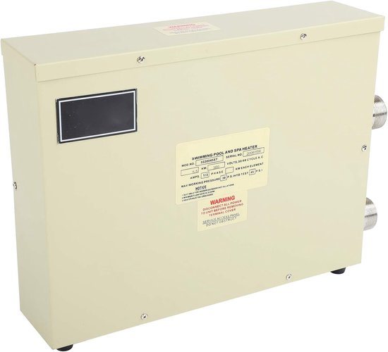 Elektrische Verwarming - Waterverwarmer - Zwembad Verwarmen - Constante Temperatuur - 52 x 37 x 14 cm