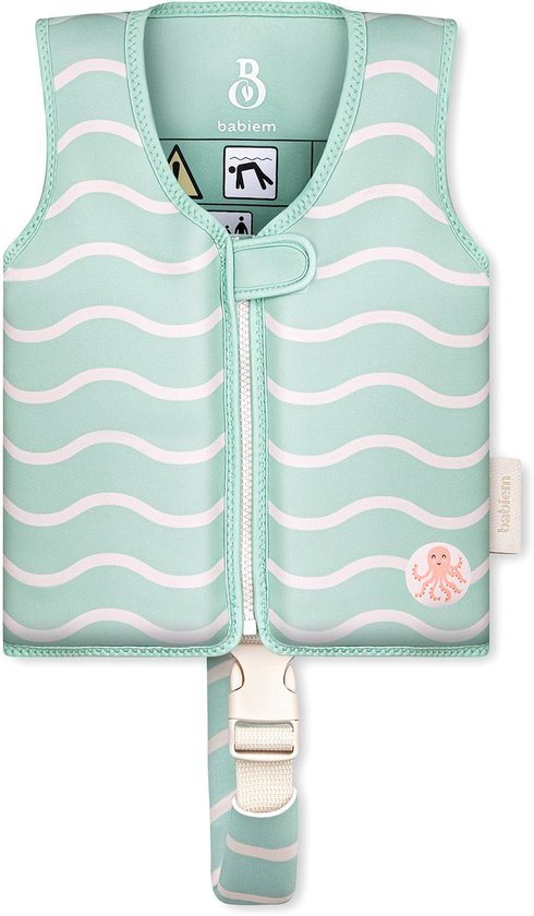 Babiem Charlie Zwemvest - Maat XS - voor Kind - 11 tot 15kg - Drijfvest - 1 tot 2 jaar - Groen