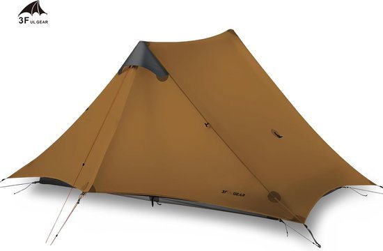 3F UL GEAR® Lanshan 2-persoons Tent - Ultra Lichtgewicht - 4 seizoenen trekking tent - Waterdicht - Kampeertent - Kamperen - Dubbeldaks trekkerstent - Hiking & Wandelen