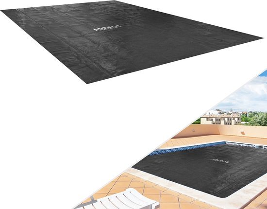 AREBOS Afdekzeil Zwembad 300x200 cm - Zwembadzeil - Solar Afdekzeil Zwembad - 3x2 m - Rechthoek - Zwembadverwarming
