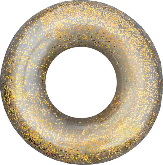 HydroSplash® - Opblaasbare Zwemband - Zwemring - Zwembad speelgoed - Floaties voor in het zwembad - Gold - Ø 90 cm