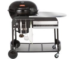 Barbecue - Barbecue Houtskool - BBQ - Kogelbarbecues - Met Meubel - 79 x 109 x 101 CM - 53 CM Grill - Porselein Geëmailleerd - Verrijdbaar
