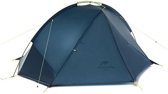Naturehike Tagar 2 – 2 persoons lichtgewicht tent – Waterdichte kampeertent – 20D 4000MM – Inclusief grondzeil – Outdoor koepeltent – Navyblue