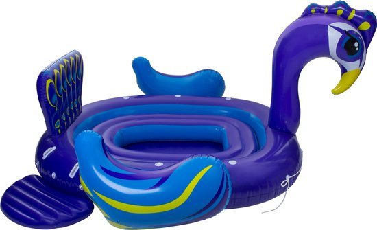 Pure4Fun Pauw Mega Eiland Opblaasfiguur-Unisex-Paars