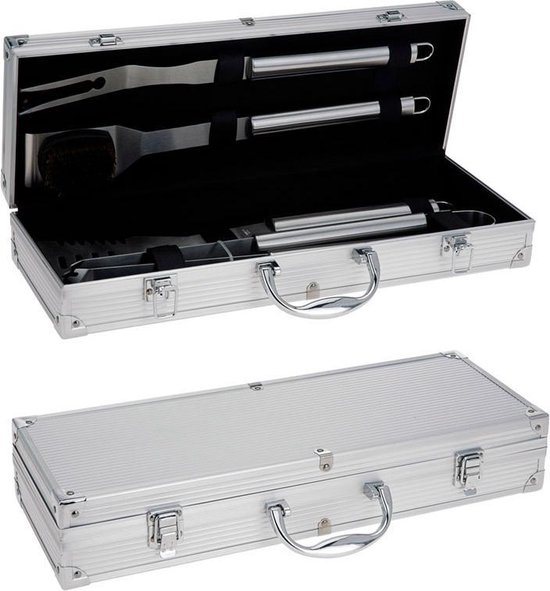 Koffer voor Barbecue-Accessoires (4 stuks)