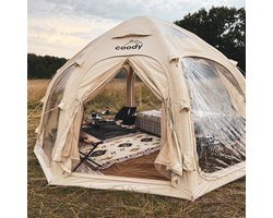 Coody Aurora Dome opblaasbare tent - glamping - 4-6 persoons - alle seizoenen