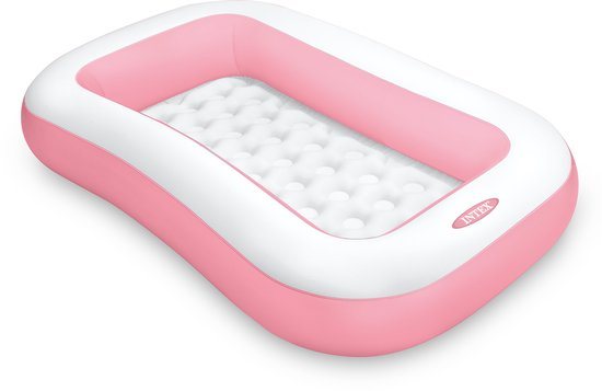 Intex Rechthoekig Opblaaszwembad Roze - 166 x 100 x 25 cm