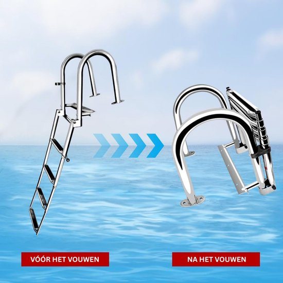 DailySupplies® Zwembadtrap - Ladder - Verstelbaar