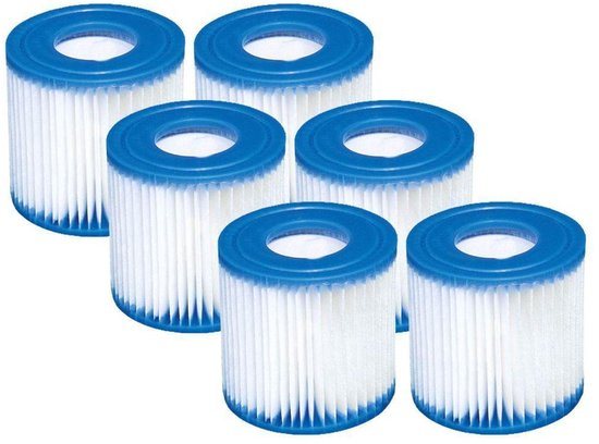 Zwembad filters 6 stuks - Intex type H pomp - vervangingsfilters