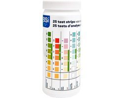 BSI - Test Strips 9 in 1 - Voor zwembad, spa en vijver - Meet 9 waterparameters - 25 stuks