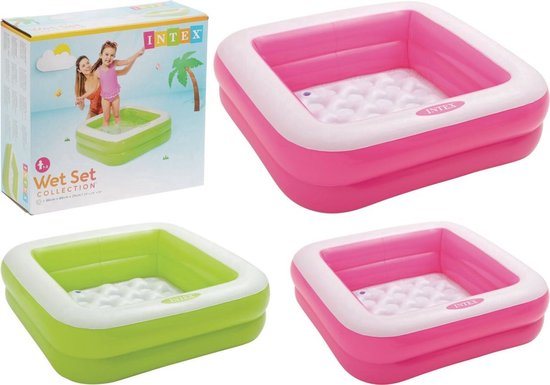 Intex - Play Box Pool - Roze - 85x85x23 cm