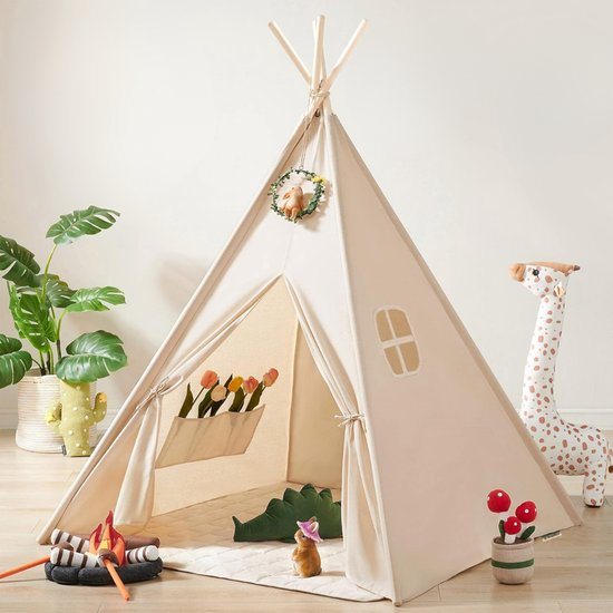 Homeblend Speeltent Kind - Speeltent jongens en meisjes - Tipi Tent - Speelhuisje - Kindertent - Tent Kinderen - Peuter Tent