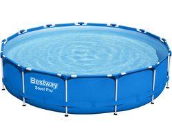Bestway - Steel Pro - Opzetzwembad inclusief filterpomp - 396x84 cm - Rond