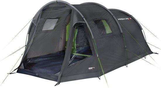High Peak tunneltent Torri 4.0, ingenaaide tentvloer, 1,9 m stahoogte, PFC-vrij